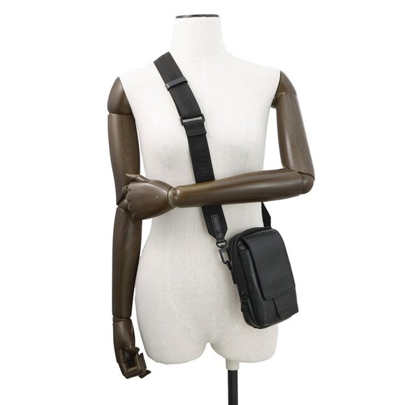 LOUIS VUITTON Double phone pouch Monogram Shadow Noir - Picture 5 of 16